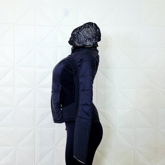 Lululemon Women's Black Run Bundle Up Hooded Performance Jacket Size M - Picture 6 of 9